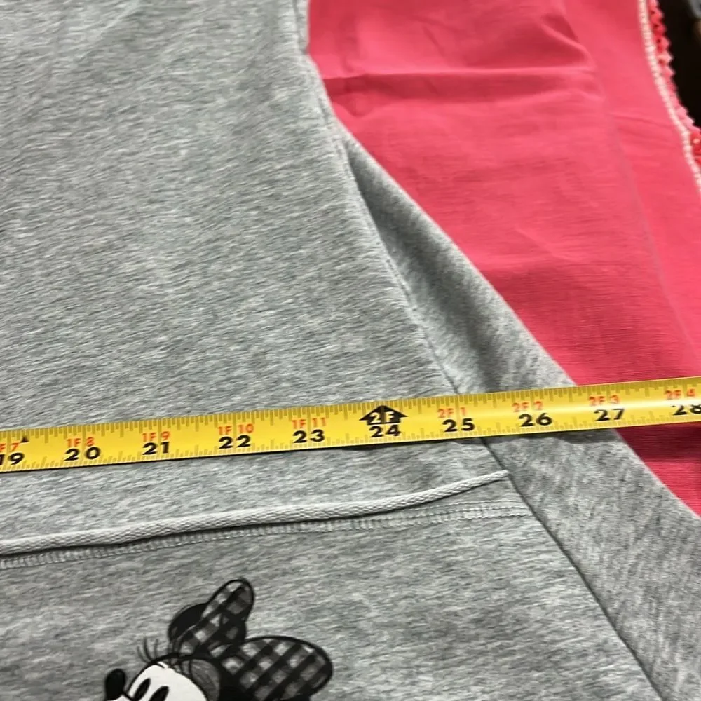 DISNEY PARKS Minnie Mouse zip hoodie. Great with gingham accents. XXL - Picture 8 of 8